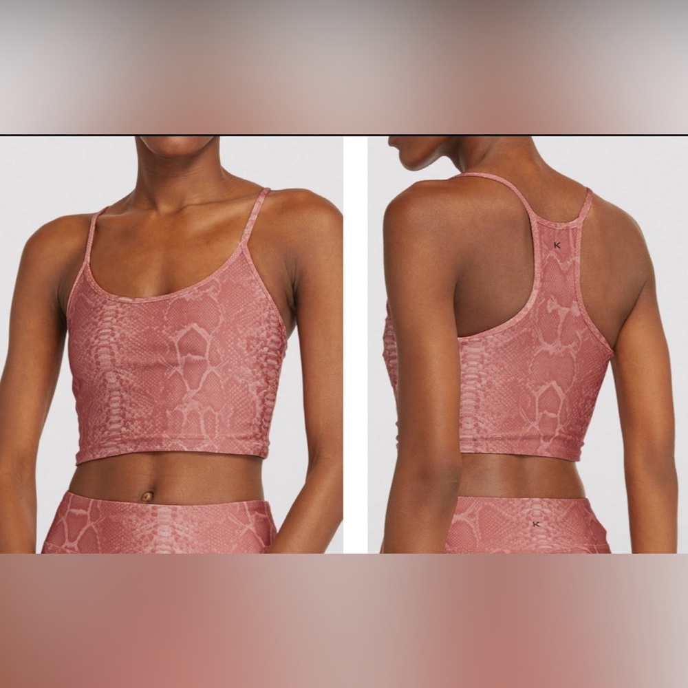 Koral Snake Print Leah Long Line Sports Bra Size S